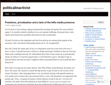 Tablet Screenshot of politicalinactivist.wordpress.com