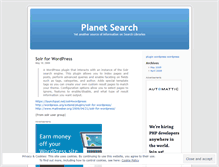 Tablet Screenshot of planetsearch.wordpress.com