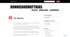 Desktop Screenshot of bonnieandmatthias.wordpress.com
