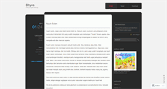 Desktop Screenshot of dhyva.wordpress.com