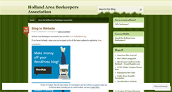 Desktop Screenshot of hollandbees.wordpress.com