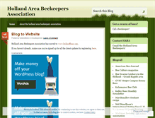 Tablet Screenshot of hollandbees.wordpress.com