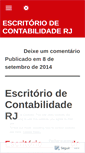 Mobile Screenshot of escritoriodecontabilidaderj.wordpress.com