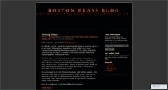 Desktop Screenshot of bostonbrass.wordpress.com