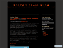 Tablet Screenshot of bostonbrass.wordpress.com