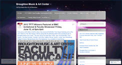 Desktop Screenshot of broughtonmusicandartcenter.wordpress.com