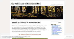 Desktop Screenshot of increasetestosteroneinmennaturally.wordpress.com