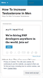 Mobile Screenshot of increasetestosteroneinmennaturally.wordpress.com