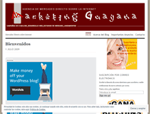 Tablet Screenshot of marketinguayana.wordpress.com