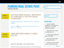 Tablet Screenshot of bluewaterrealty.wordpress.com