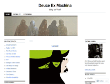 Tablet Screenshot of deuceexmachina.wordpress.com