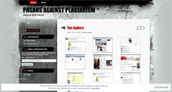 Desktop Screenshot of pagansagainstplagiarism.wordpress.com