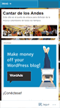 Mobile Screenshot of cantardelosandes.wordpress.com