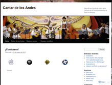 Tablet Screenshot of cantardelosandes.wordpress.com