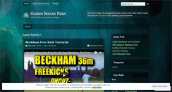 Desktop Screenshot of gamessoccerfans.wordpress.com