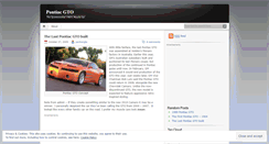 Desktop Screenshot of pontiacgto.wordpress.com