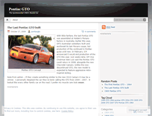 Tablet Screenshot of pontiacgto.wordpress.com