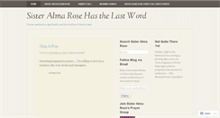 Desktop Screenshot of almarose.wordpress.com