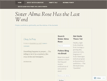 Tablet Screenshot of almarose.wordpress.com