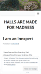 Mobile Screenshot of hallsaremadeformadness.wordpress.com