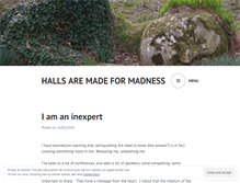 Tablet Screenshot of hallsaremadeformadness.wordpress.com