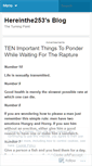 Mobile Screenshot of hereinthe253.wordpress.com