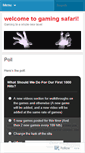 Mobile Screenshot of gamingsafari.wordpress.com