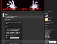 Tablet Screenshot of gamingsafari.wordpress.com