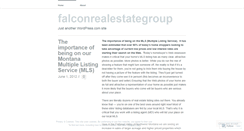 Desktop Screenshot of falconrealestategroup.wordpress.com