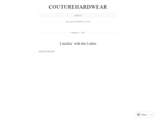 Tablet Screenshot of couturehardwear.wordpress.com