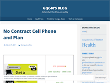 Tablet Screenshot of gqc40.wordpress.com