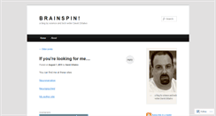 Desktop Screenshot of brainspiner.wordpress.com