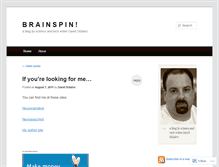 Tablet Screenshot of brainspiner.wordpress.com
