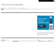 Tablet Screenshot of cinemacombolinho.wordpress.com