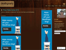 Tablet Screenshot of deathgnarly.wordpress.com