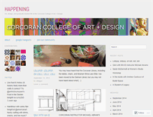 Tablet Screenshot of corcoranhappening.wordpress.com