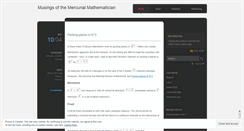 Desktop Screenshot of mercmath.wordpress.com