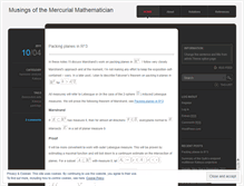 Tablet Screenshot of mercmath.wordpress.com