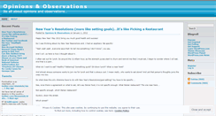 Desktop Screenshot of opinionsandobservations.wordpress.com