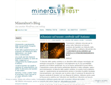 Tablet Screenshot of mineraltest.wordpress.com