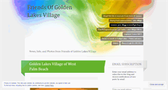 Desktop Screenshot of goldenlakesvillage.wordpress.com