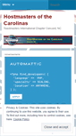 Mobile Screenshot of hostmastersofthecarolinas.wordpress.com