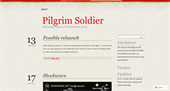Desktop Screenshot of pilgrimsoldier.wordpress.com