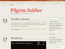 Tablet Screenshot of pilgrimsoldier.wordpress.com