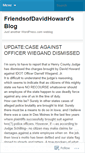 Mobile Screenshot of friendsofdavidhoward.wordpress.com