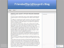 Tablet Screenshot of friendsofdavidhoward.wordpress.com