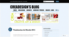 Desktop Screenshot of creadesignblog.wordpress.com