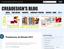 Tablet Screenshot of creadesignblog.wordpress.com