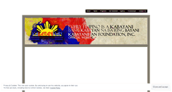 Desktop Screenshot of kabayanihan.wordpress.com