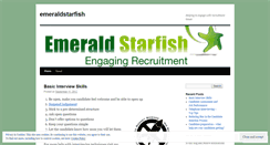 Desktop Screenshot of emeraldstarfish.wordpress.com